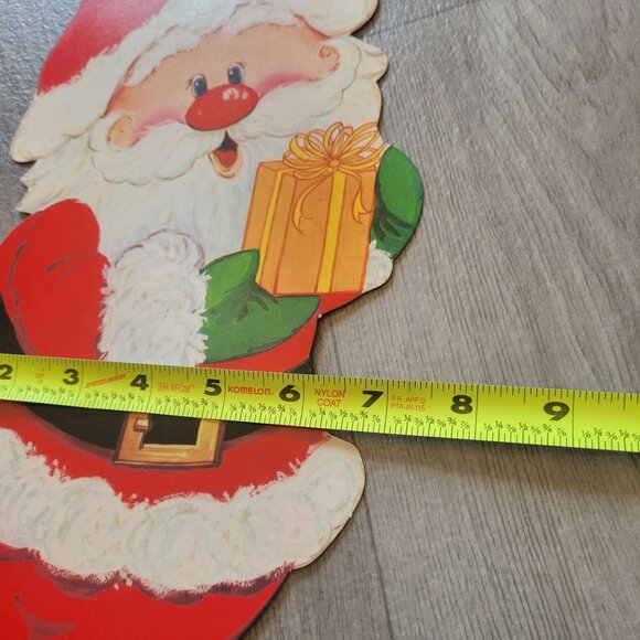Vintage Santa Claus Die-Cut Cardboard Decoration - Picture 5 of 5